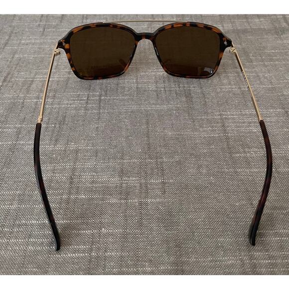 New Cole Haan Sport Aviator Womens Brown Tortoise Polarized Sunglasses main image 12